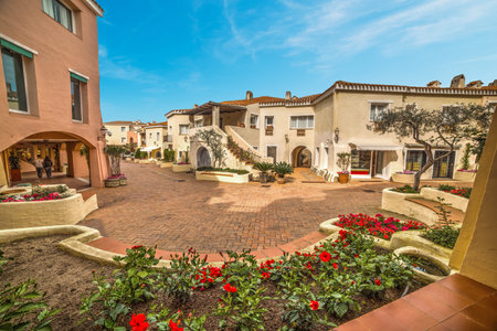 flowers in Porto Cervo, Italyのeditorial素材