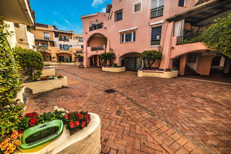 detail of Porto Cervo in Sardinia, Italyのeditorial素材