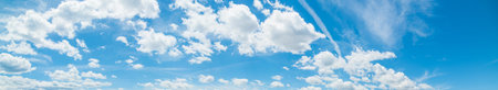 blue sky with white, soft clouds
