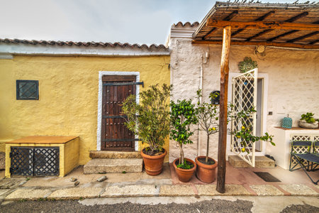 small porch in Sardinia, Italyのeditorial素材