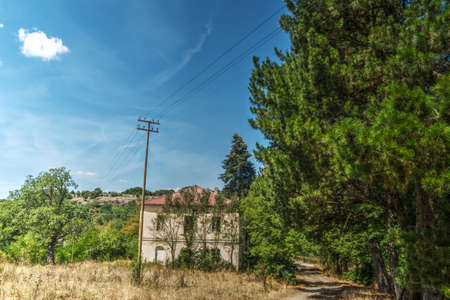 old house in Burgos forest, Italyのeditorial素材