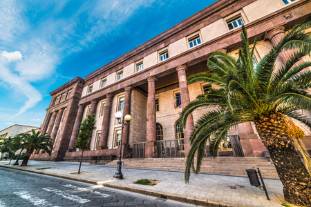 Sassari courthouse on a clear day, Sardinia