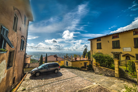 small square in Montecatini, Italy