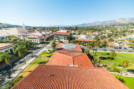 panoramic view of Santa Barbara, California