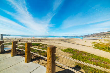 Pismo Beach on a sunny day, Californiaの写真素材