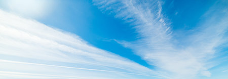 blue sky with white, soft clouds