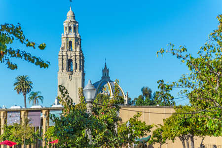 California tower in Balboa park, San Diegoの写真素材