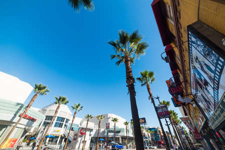 LOS ANGELES, CALIFORNIA - NOVEMBER 2, 2016: Hollywood boulevard in Los Angeles, Californiaのeditorial素材