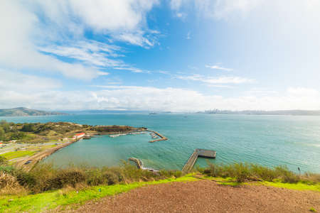 clouds over San Francisco bay, Californiaの写真素材