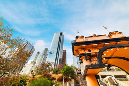 Los Angeles on a clear day, Californiaの写真素材