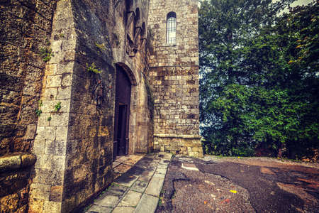 Montepulciano fortress entrance, Tuscanyのeditorial素材