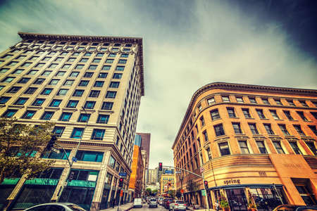 Douglas building in Spring street, Los Angelesのeditorial素材