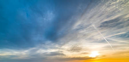 Dark clouds in Alghero, Sardiniaの写真素材