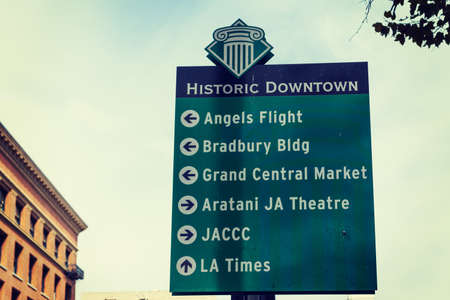 Los Angeles, CA, USA - October 27, 2016: Popular destination in downtown L.A.のeditorial素材