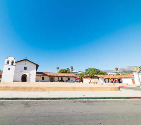 El Presidio in old Santa Barbara, Californiaの写真素材