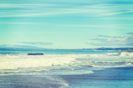 rocks and sand in California, USA