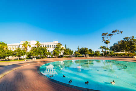 Fountain in Balboa park, Californiaのeditorial素材