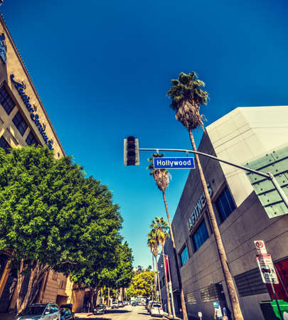 Los Angeles, CA, USA - November 02, 2016: Hollywood boulevard on a sunny dayのeditorial素材