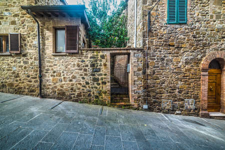 rustic facades in Tuscany, Italyのeditorial素材