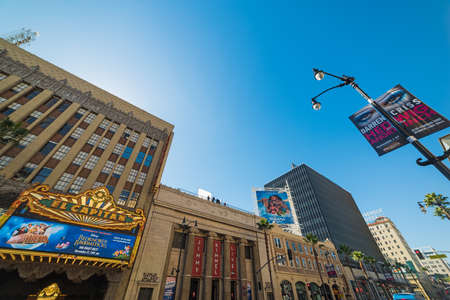 Los Angeles, CA, USA - November 02, 2016: El Capitan movie theater in Hollywood boulevardのeditorial素材