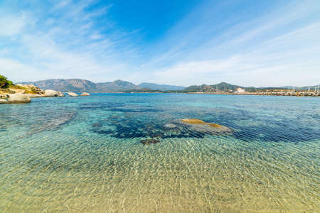 Fortezza Vecchia beach in Sardinia, Italyの写真素材