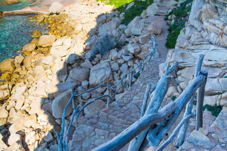 Costa Paradiso in spring, Sardiniaの写真素材