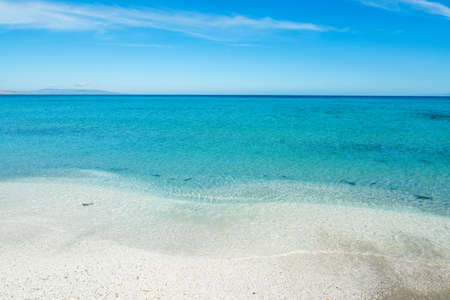 Turquoise water in Stintino shore. Sardinia, Italyの写真素材