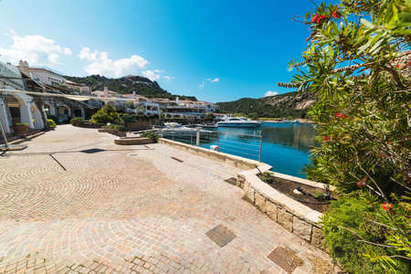 Poltu Quatu under a clear sky. Sardinia, Italyの写真素材