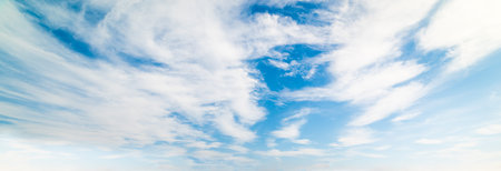blue sky with white, soft clouds