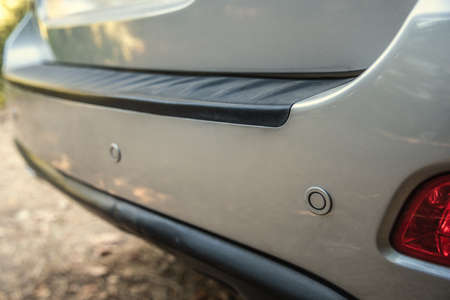 Close up of rear parking sensors of a luxury carの写真素材