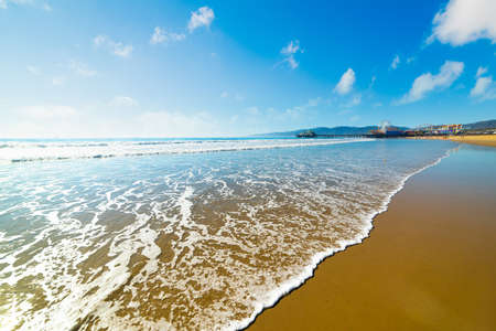 Close up of the foreshore in world famous Santa Monica, Los Angeles. California, USAの写真素材