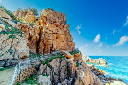 Path by the sea in Costa Paradiso. Sardinia, Italyの写真素材