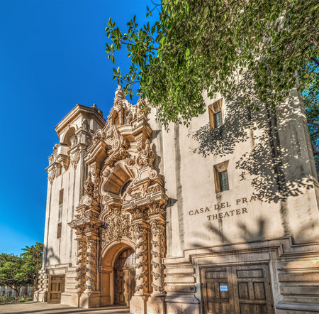 Casa del Prado in San Diego, Californiaの写真素材