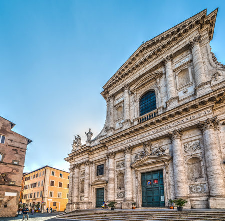 San Giovanni de Fiorentini church in Rome, Italyの写真素材