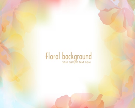 vector background with a delicate flower petalsのイラスト素材