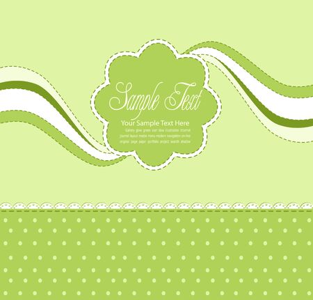 vector green background with daisiesのイラスト素材