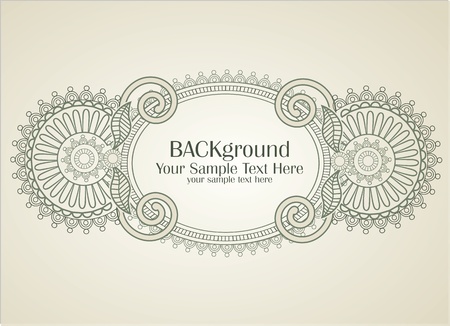 Hand-drawn abstract flowers patternのイラスト素材