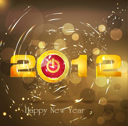 Abstract background New Year, with a button のイラスト素材
