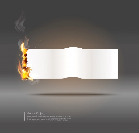 background with glowing paper banner のイラスト素材