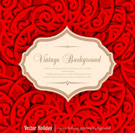 red, holiday, vintage backgroundのイラスト素材