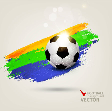 background on the football themeのイラスト素材
