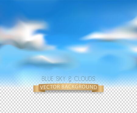 template with a realistic sky and clouds on a transparent background. Element for design and collagesのイラスト素材
