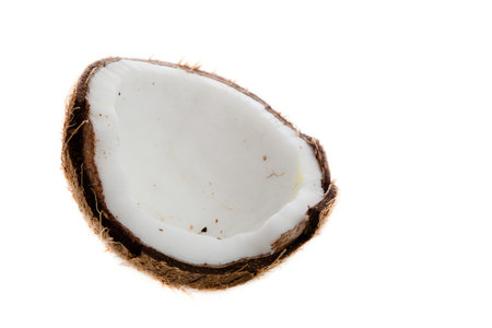 open coconut  isolated on white background