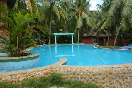 Open air swimming pool in hotel 2                                 の写真素材