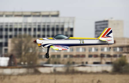 Radio-controlled aircraft display model 1  の写真素材