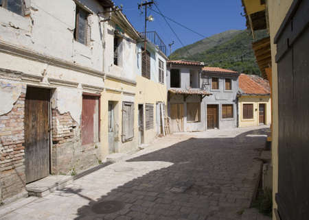 Old street of Bar town in Montenegro  の写真素材
