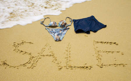 Swimsuits for sale  の写真素材
