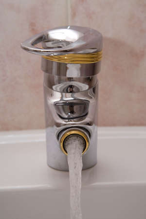 Chrome faucet of bidet  2の写真素材