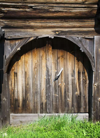 Old fashioned wooden door  の写真素材