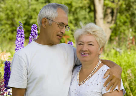 Portrait of mature loving couple  の写真素材